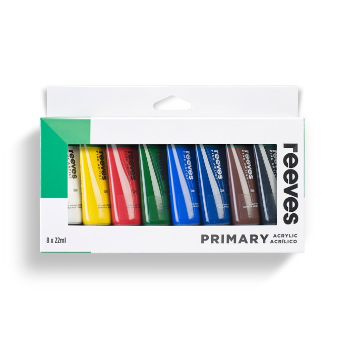 Acrylic Paint Primary 8X22ml