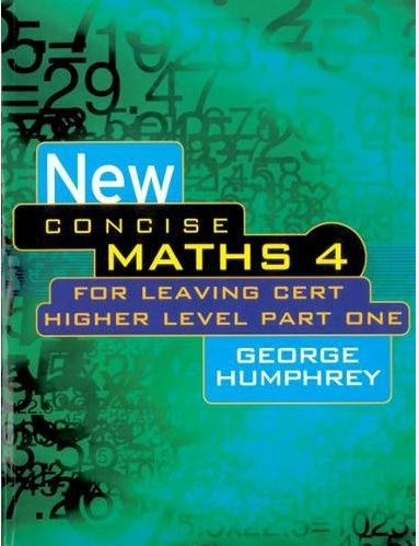 Concise Maths 4 OLD ED NOW €3