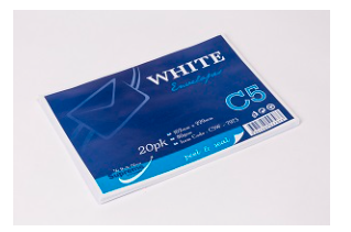 Envelopes C5 White 20 Pack