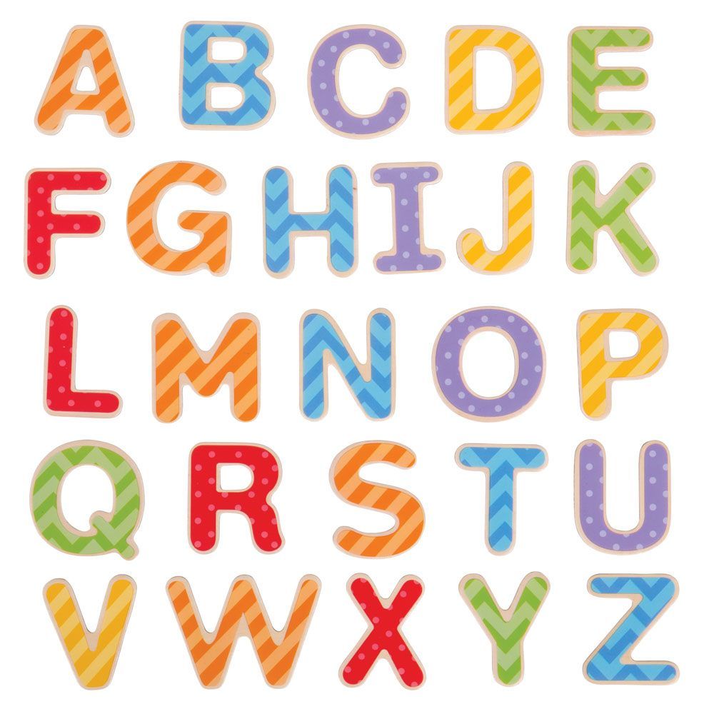 Magnetic Letters Wooden - Uppercase