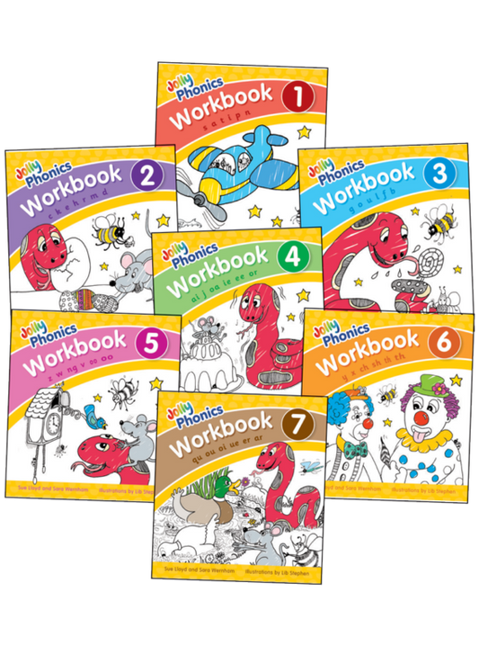 Jolly Phonics Workbooks Set Book 1-7