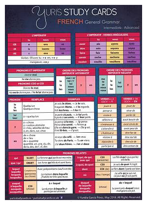 Yuri's Study Card French Grammar Part 1